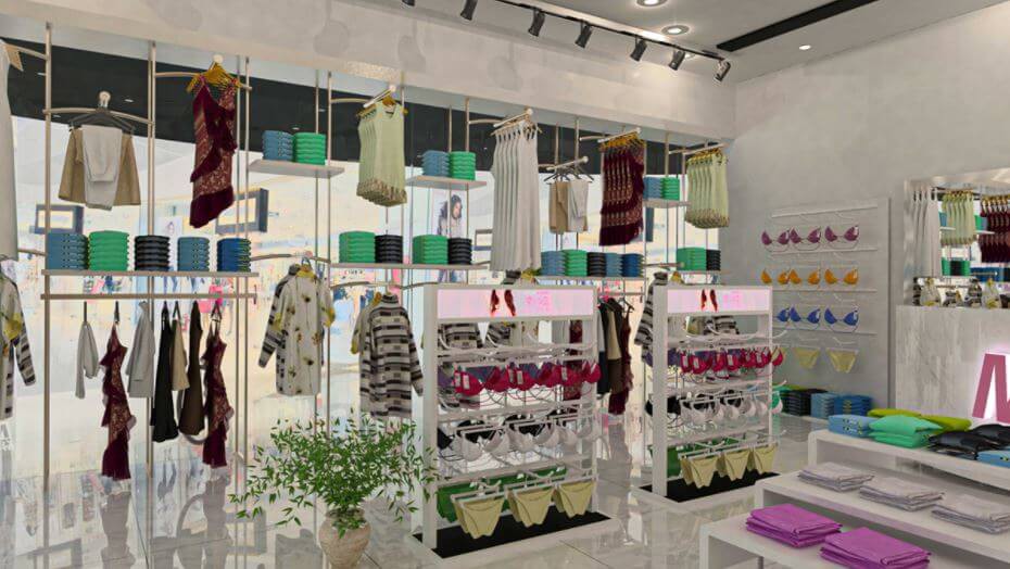 Thiết kế cửa hàng đồ lót mang bảng hiệu độc đáo