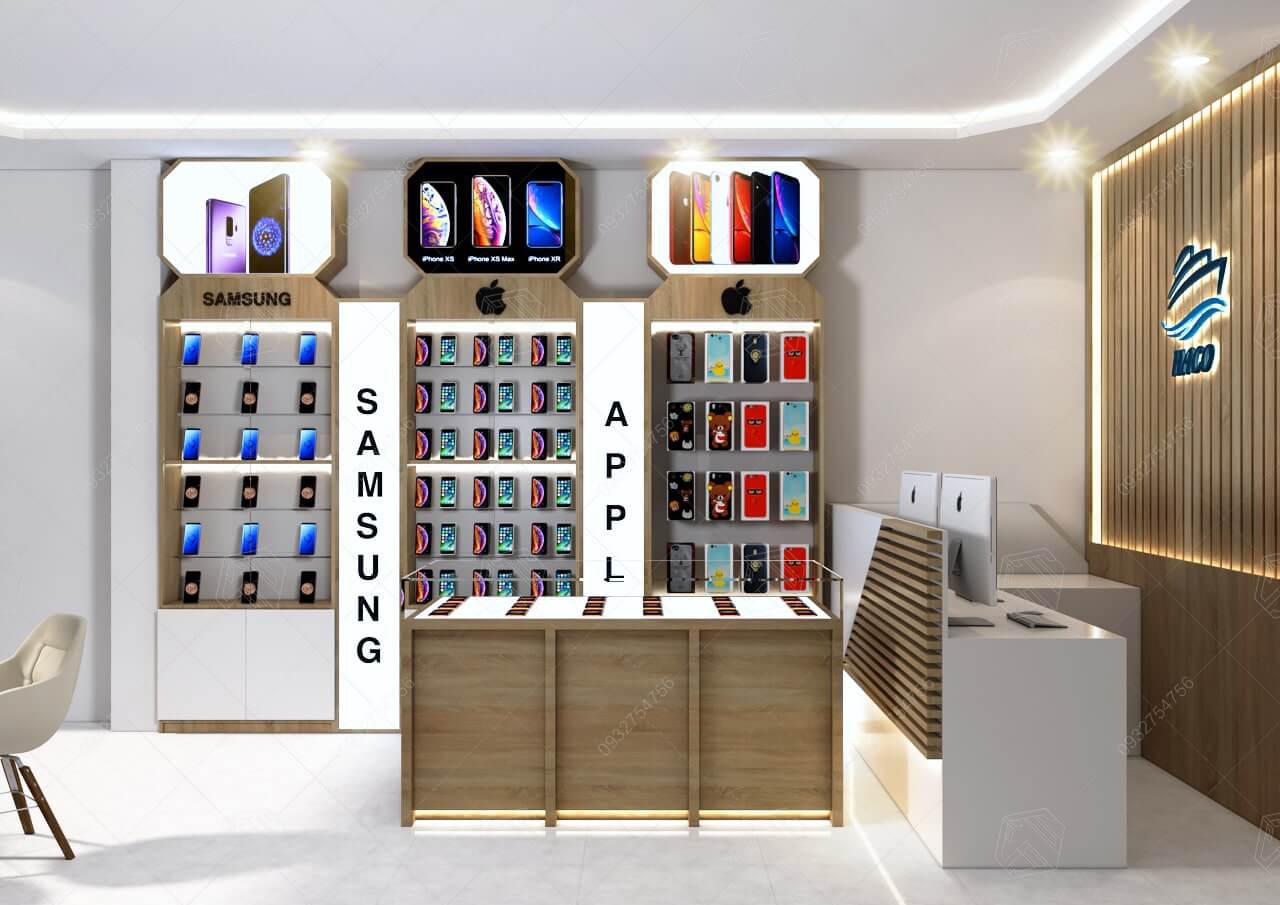 Sản phẩm trưng bày vừa tầm mắt, dễ dàng tìm kiếm cho khách hàng