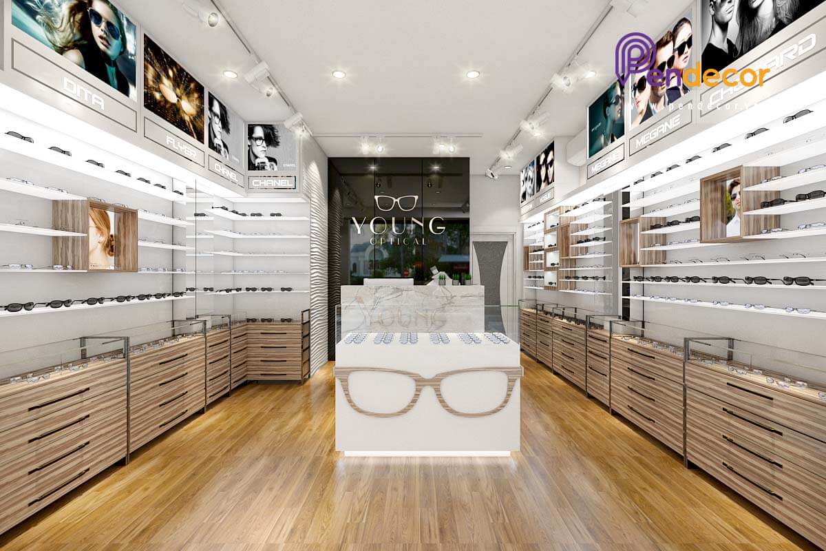 Lựa chọn tông màu chủ đạo phù hợp trong thiết kế cửa hàng mắt kính