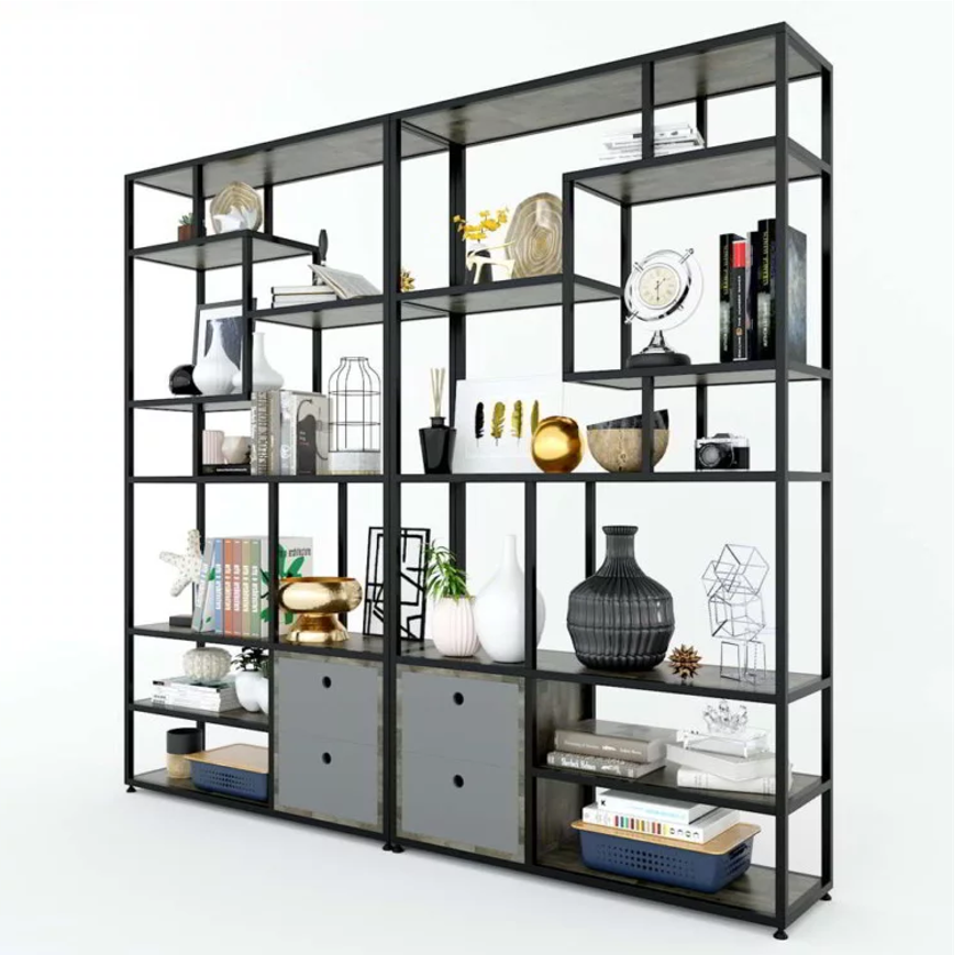 Kệ trưng bày mỹ phẩm bằng sắt có tủ GV03 Giá rẻ