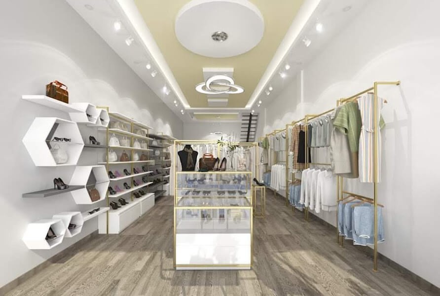 Thiết kế shop thời trang phong cách đơn giản hot nhất năm 2021